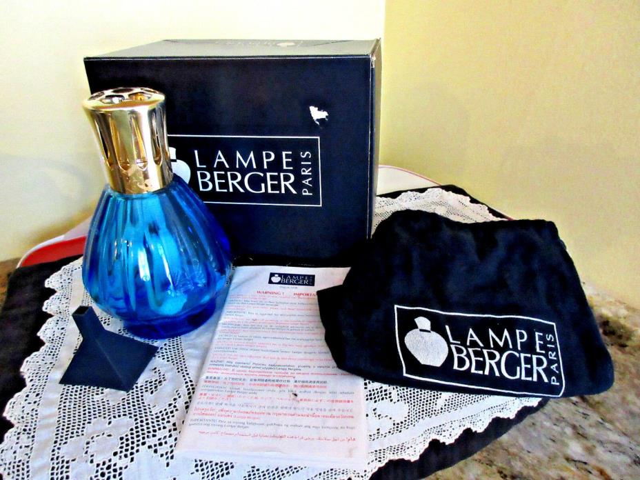 Lampe Berger Paris Fragrance Aqua Oil Lamp Diffuser w Box,Booklet,Pouch,Funnel