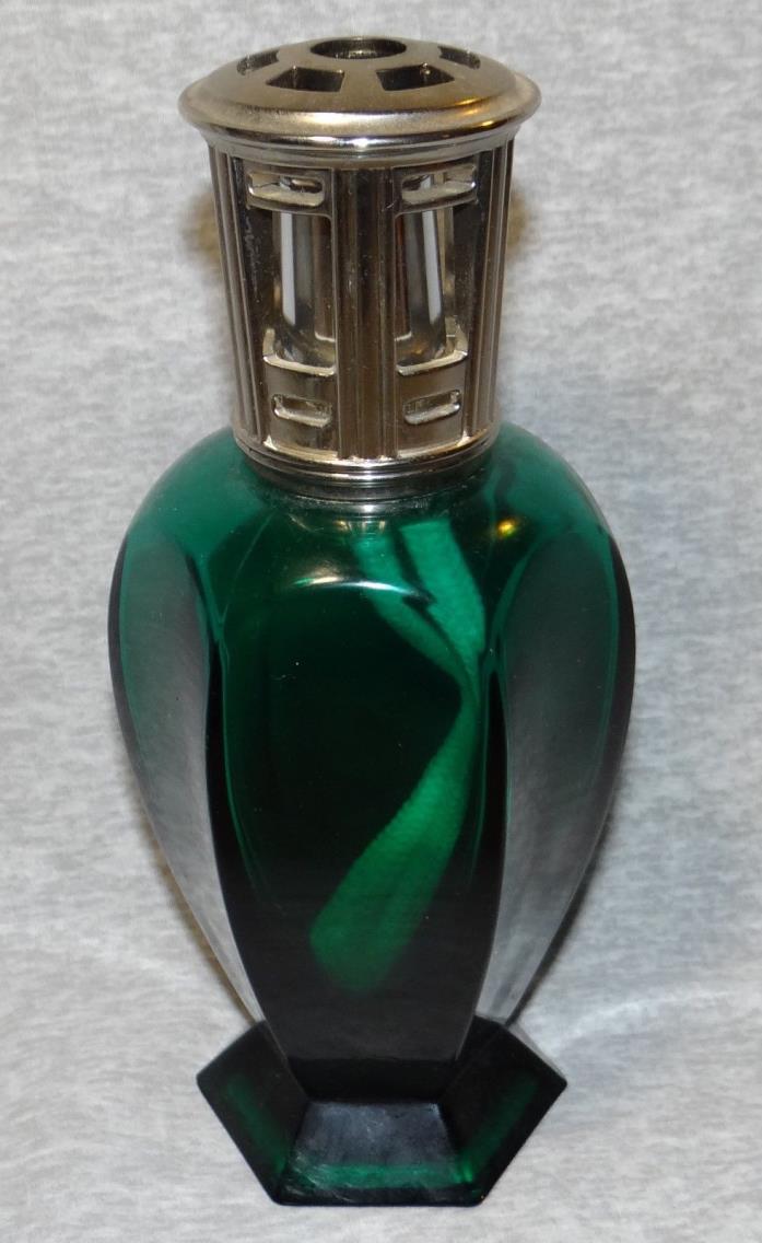 LAMPE BERGER ATHENA EMERALD GREEN FRAGRANCE OIL BURNER LAMP ~ NEW NO BOX / CROWN