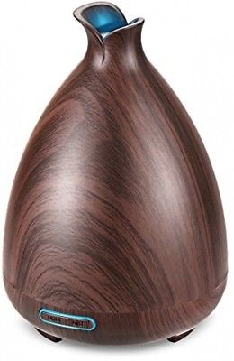 URPOWER Essential Oil Diffuser 130ml Wood Grain Ultrasonic Aromatherapy Oil and