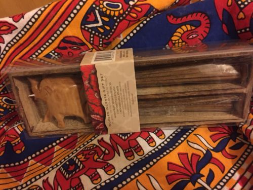 Wooden Elephant Incense Gift Set 40 Sticks