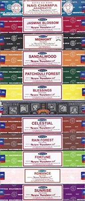 Nag Champa Sunrise Sandalwood Midnight Patchouli Celestial Fortune Blessings by