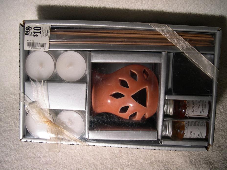 Incense and Oil Burner gift set, Vanilla scent