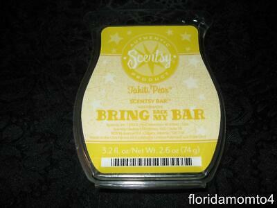 Scentsy TAHITI PEAR Wax Bar (3.2 oz) FREE FAST SHIPPING Brand New w/Bonus
