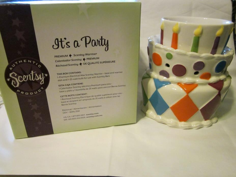 Scentsy It's A Party Premium Warmer - BRAND NEW In The Box