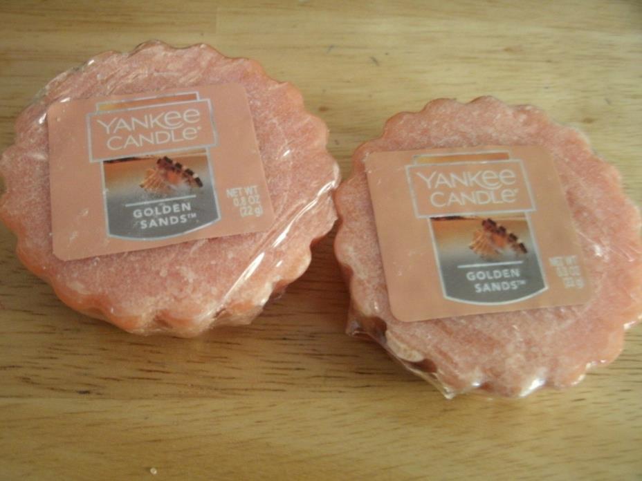 Yankee Candle  GOLDEN SANDS  2 wax melt tarts