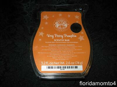 Scentsy VERY PEARY PUMPKIN Wax Bar (3.2 oz) FREE FAST SHIPPING Brand New w/Bonus