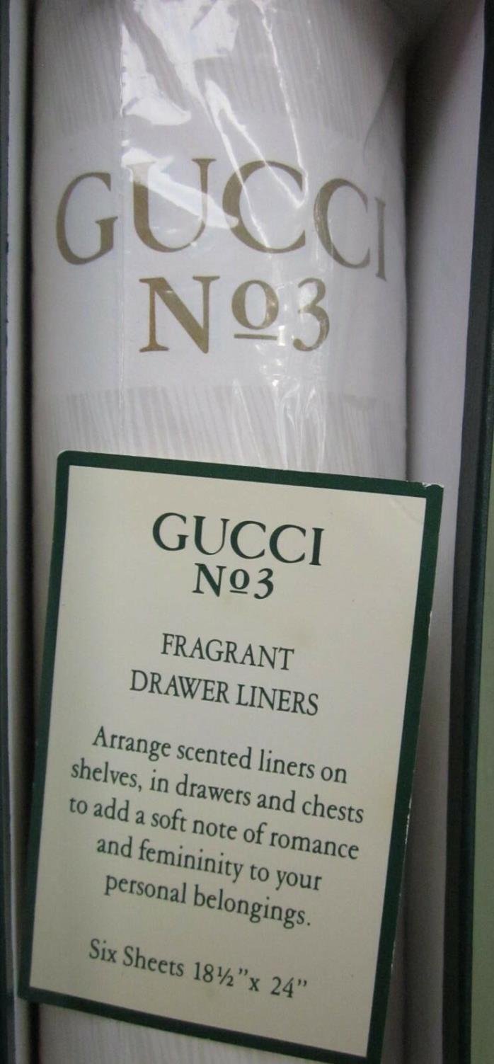 GUCCI No. 3 PERFUME FRAGRANCE DRAWER LINERS NEW SCANNON PARIS FRANCE NEW YORK