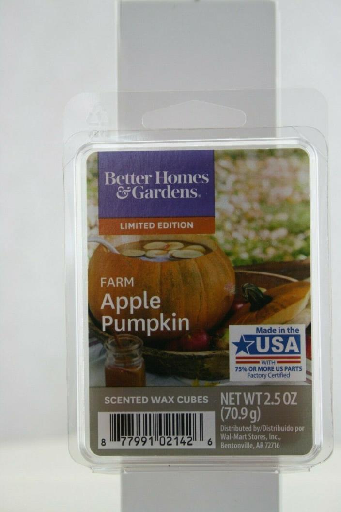 (2) Better Homes & Gardens Wax Fragrance Cubes FARM APPLE PUMPKIN.