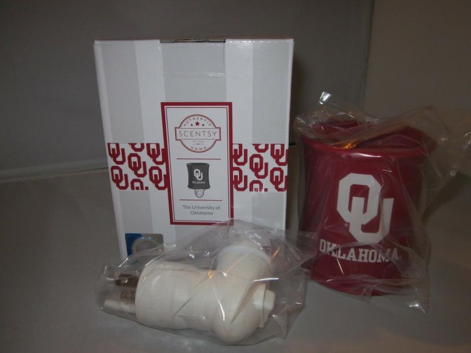 Scentsy The University of Oklahoma Plug In Warmer - Brand New In Box