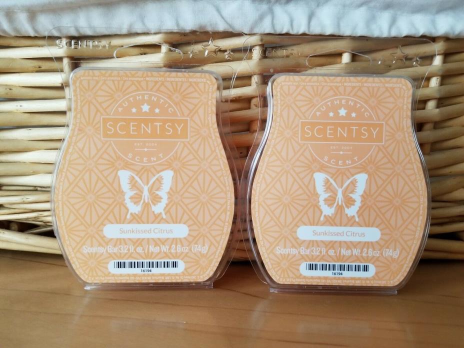 Lot of 2 Packs of SCENTSY Bars ~ SUNKISSED CITRUS ~ NEW