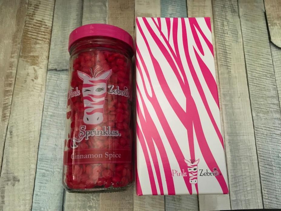 Cinnamon Spice Scented Wax Melt Sprinkle Jar PINK ZEBRA