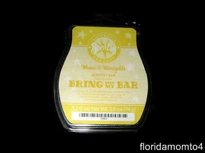 Scentsy MUMS & MARIGOLDS Wax Bar (3.2 oz) FREE FAST SHIPPING Brand New w/Bonus