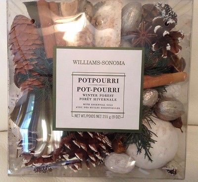 Williams Sonoma Winter Forest Potpourri 9 Oz Essential Oils New