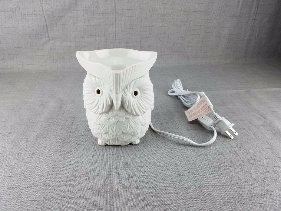 White Owl Potpourri Simmering Figurine Electric Heater Can Be Painted