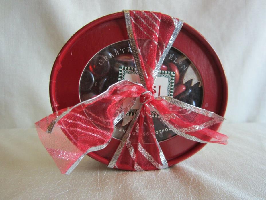 Crabtree & Evelyn Noel Silver & Glass Potpourri New