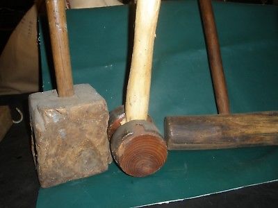 VINTAGE MALLETS---THREE