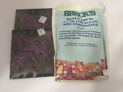 2 Pkgs. Lavender Fragrance Sachet & 1 Pkg. Breck's Treat Food for Bulbs
