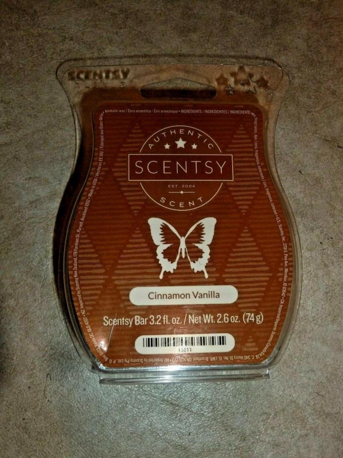 1 NEW RETIRED SCENTSY CINNAMON VANILLA -3.2 FL OZ