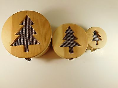 potpourri pine boxes 2 inside 1 total of 3 with screen vents