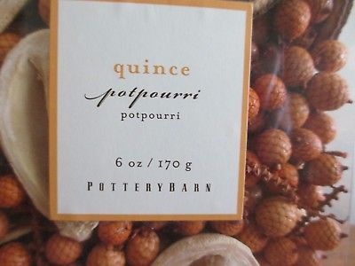 Pottery Barn Quince Potpourri 6 OZ/170 G Homescent Collection Sold Out NEW NIB