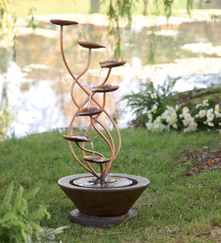 Large Bronze Leaf Fountain