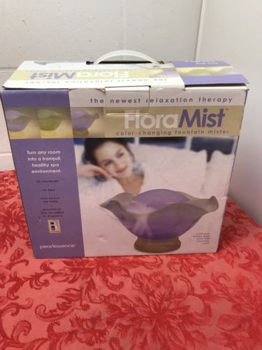 Pearlessence Flora Mist Ultrasonic Color Changing Fountain MISTER NEW Therapy