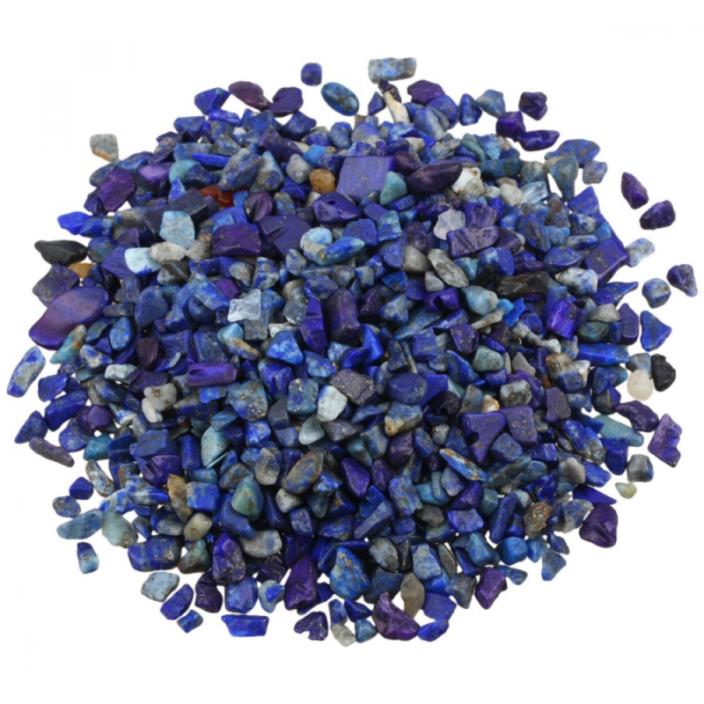 rockcloud 1 lb Lapis Lazuli Small Tumbled Chips Crushed Stone Healing Reiki Crys