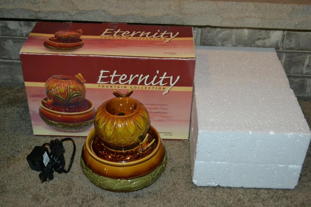 Eternity Collections CTT176 Butterflies Ceramic Tabletop Fountain EXCL COND!!!