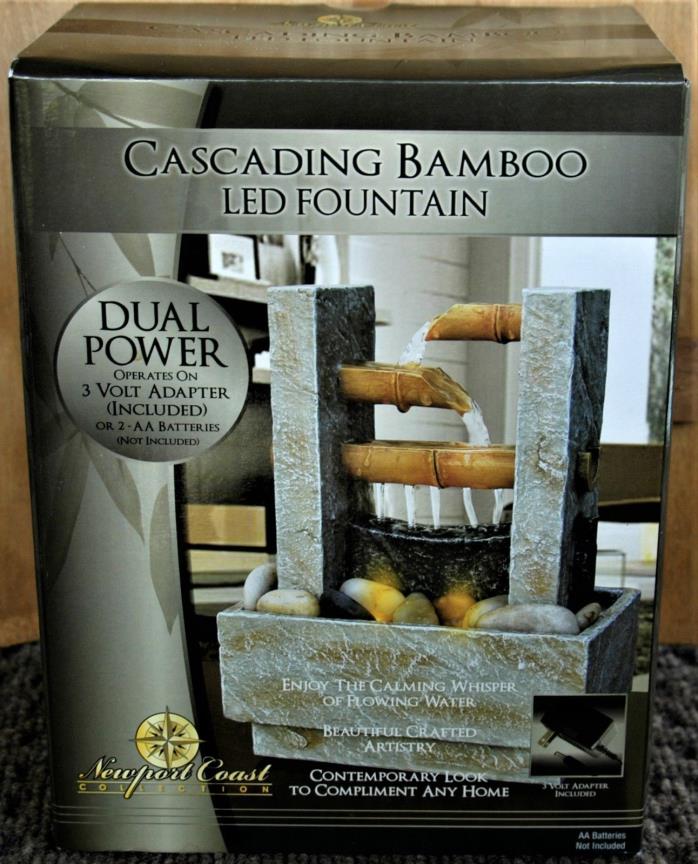 Cascading Bamboo LED Fountain - Brand New!