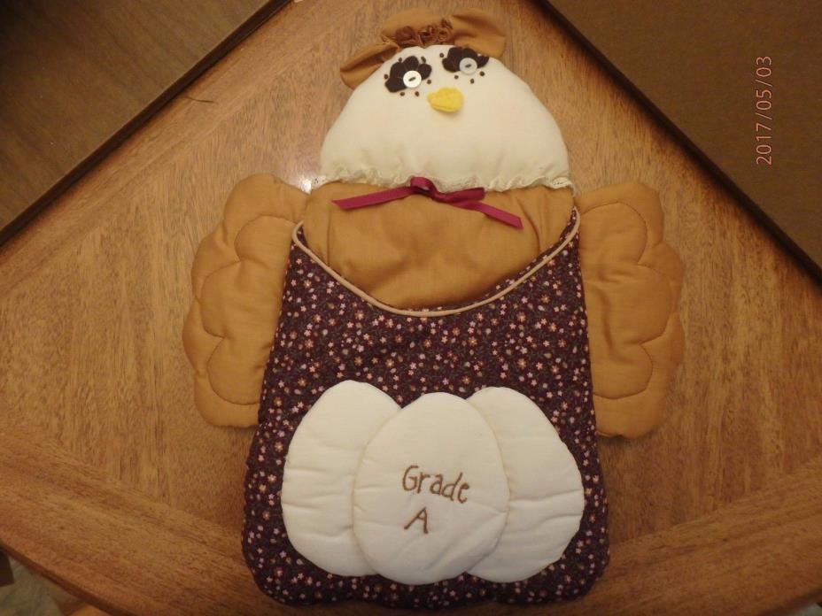 Chicken Wall Pocket Holder, Handmade, New