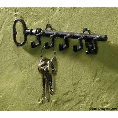 Key Shaped Hook Rack Antiqued Look