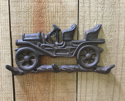 Cast Iron Vintage Car Key Hooks Wall Mount