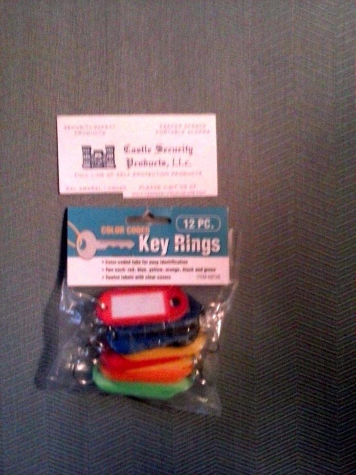 COLOR CODED ID KEY TAGS 12 PACK COLORED ID TAGS