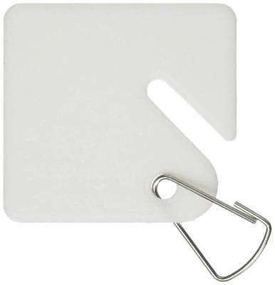 Buddy Product 0010 Replacement Blank Plastic Key Tags, White,15-Pack