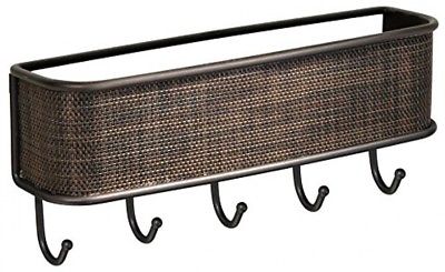 InterDesign 95870 Twillo Mail, Letter Holder, Key Rack Organizer for Entryway,