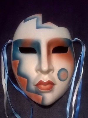 Clay Art About Face Ceramic Wall Mask