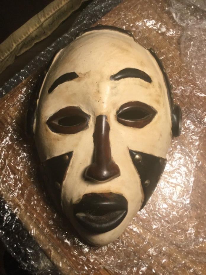 African Wood Mask- Used - 10”x 7” -  See Pics