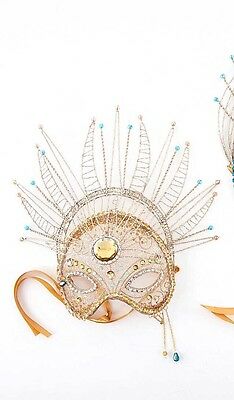 Katherine's Collection Celestial mask sun gems rhinestones gold