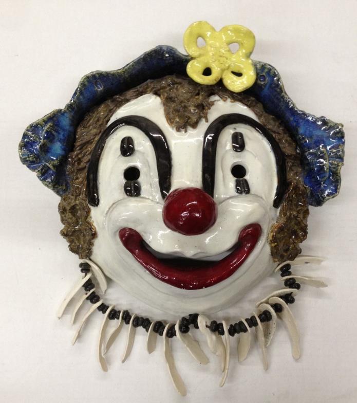 Hanging Clown Mask - Ceramic