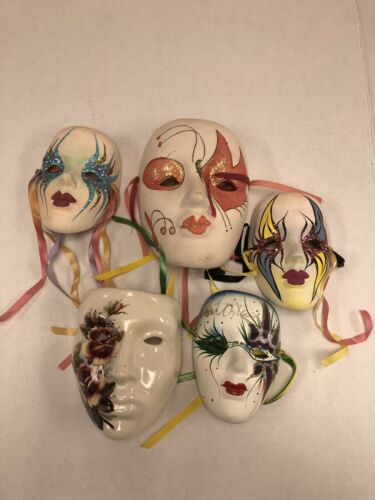 Mardi Gras Ceramic Face Masks