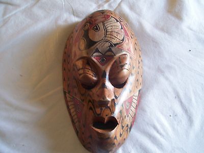 WOOD TRIBAL MASK  MADE IN INDONESIA