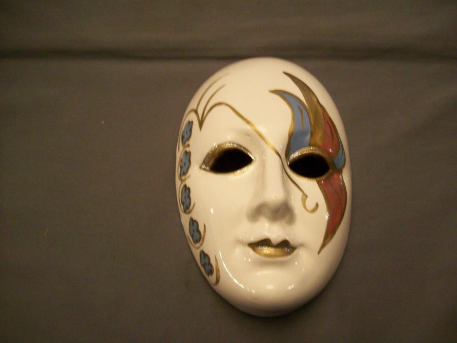 Ceramic Ladies Face Mask Wall Hanging