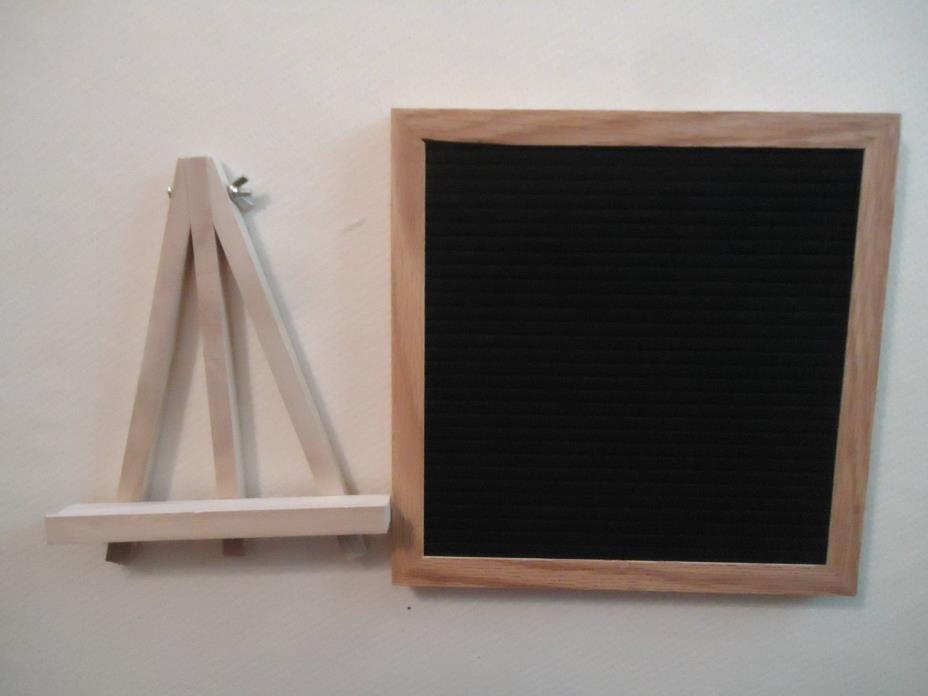 Felt Letter Board Black Signs Changeable Message With Letters Display Frame