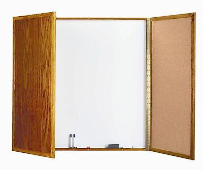 AARCO Cabinet Enclosed Whiteboard