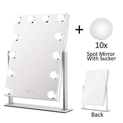 Lighted Makeup Vanity Mirror Hollywood Lightup Mirror  Tabletops