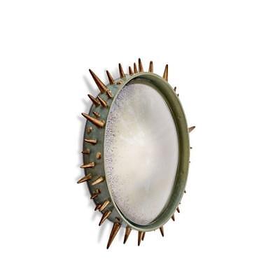 NEW L'OBJET CELESTIAL CONVEX MIRROR - MEDIUM - GOLD + GREEN