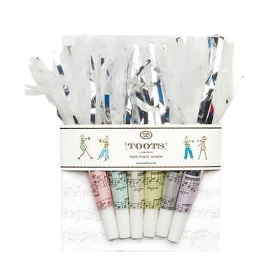 NEW TOPS MALIBU TOOTS! MINI PARTY HORNS 6PC