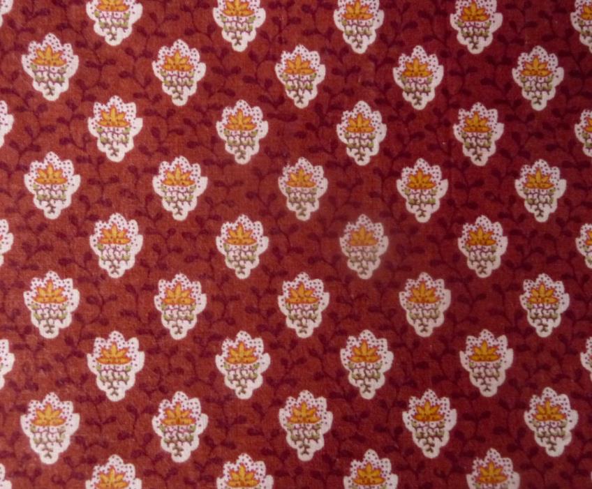 Vintage Pierre Deux Cavaillon Rust French Country Fabric Panel[s] Home Decor