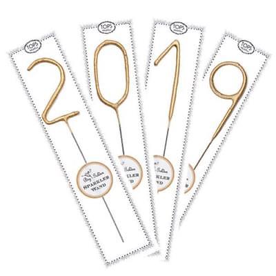 NEW TOPS MALIBU BIG GOLDEN SPARKLER WAND 2019 SET