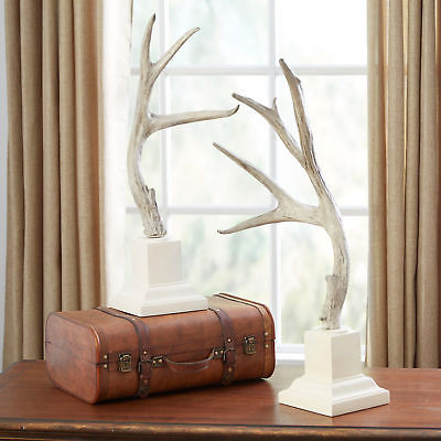 Millwood Pines Dunlap Antler Statues Set of 2